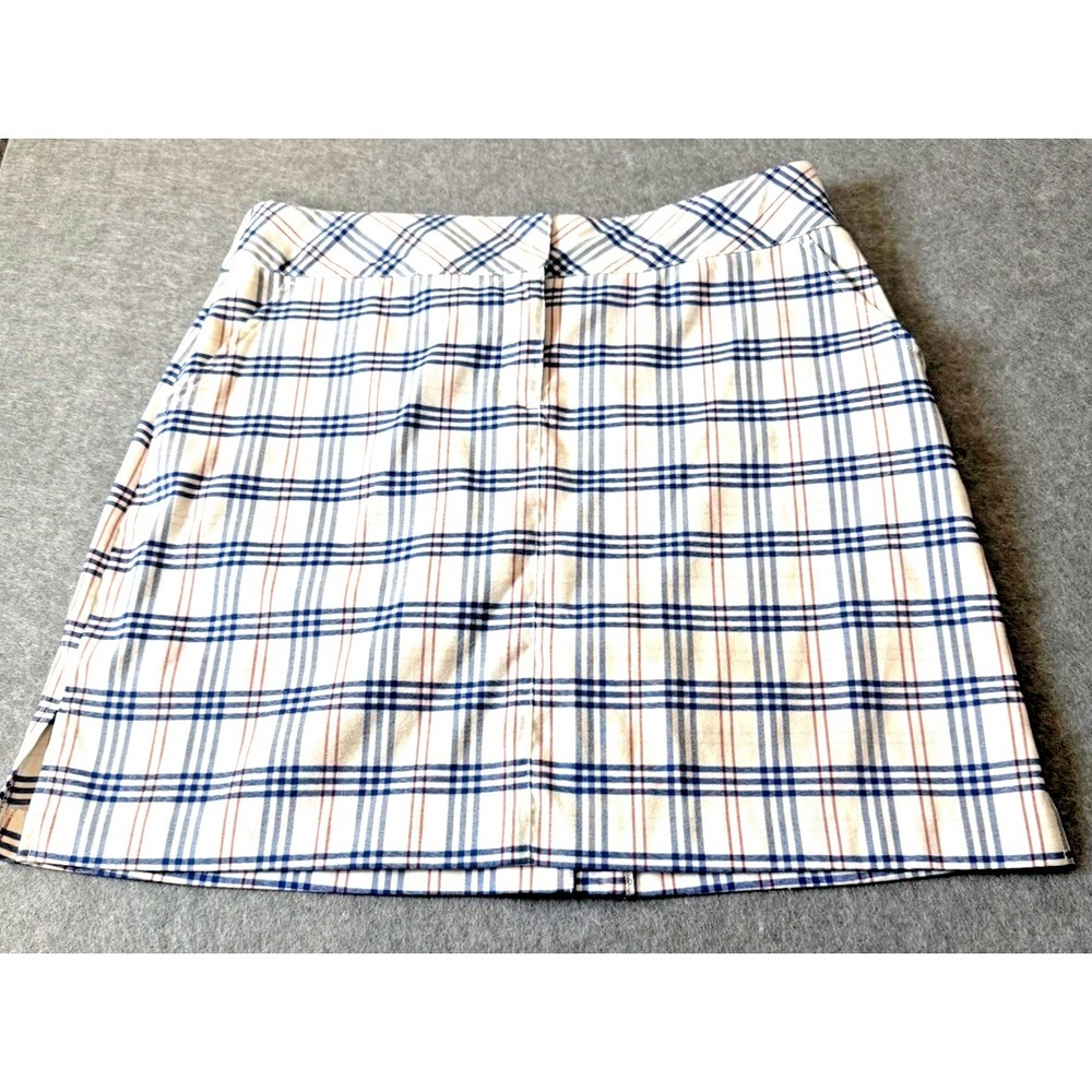 Old Money Countryclubgirl Polished Performance Izod Golf Skort Plaid women Sz 2